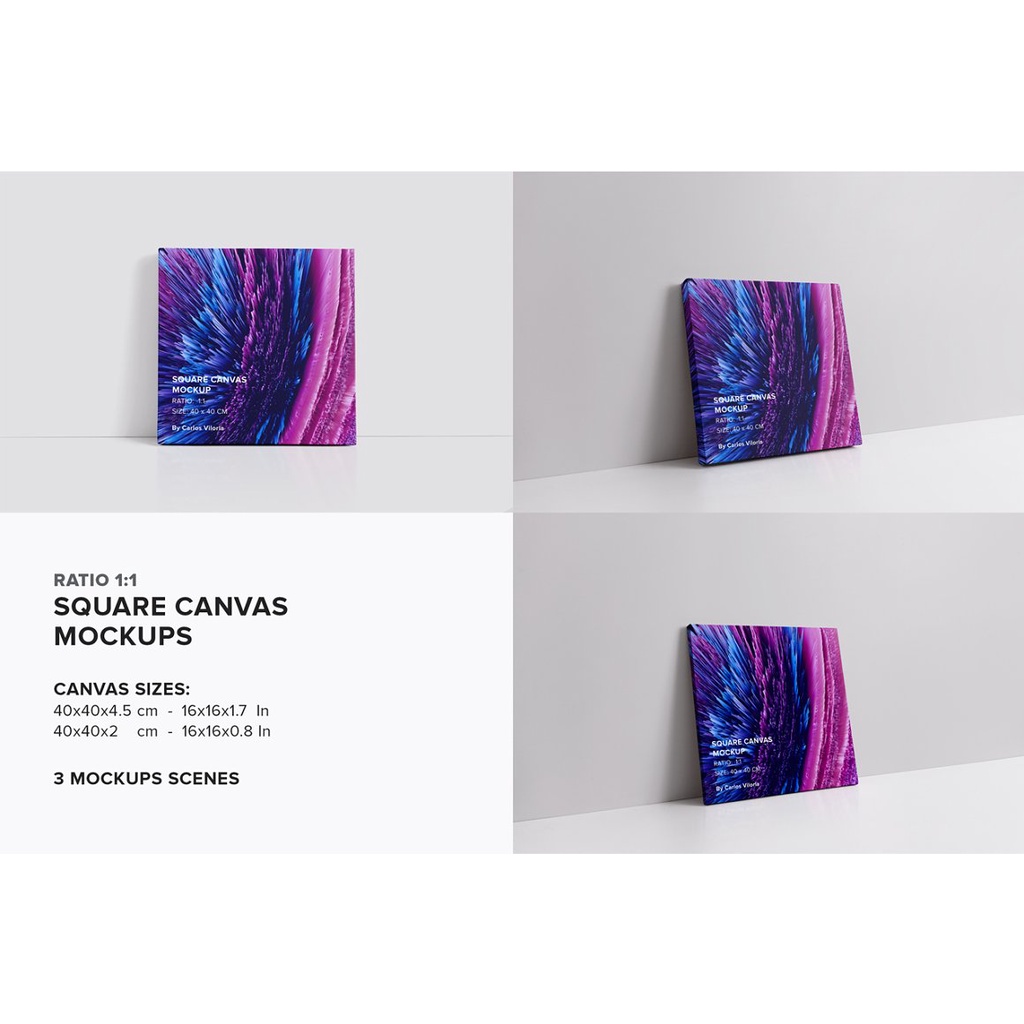 Canvas Mockups Bundle 2