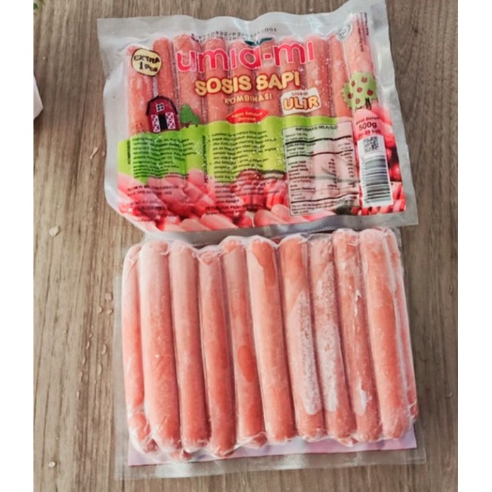 Jual Sosis Sapi Umia Mi 500gr Ulir Isi 20 1biji Shopee Indonesia