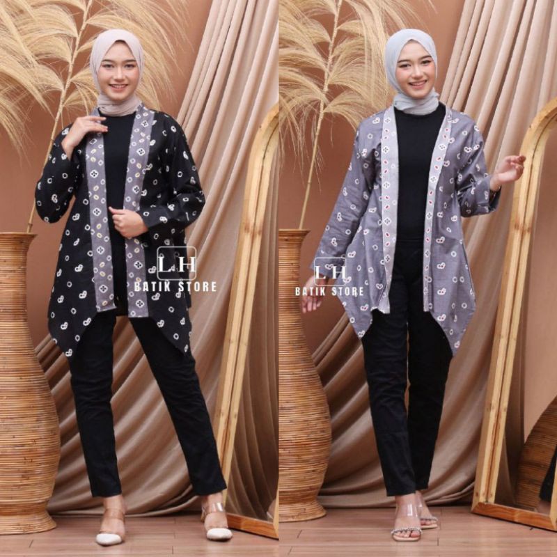 Outer Batik Wanita Lengan Panjang