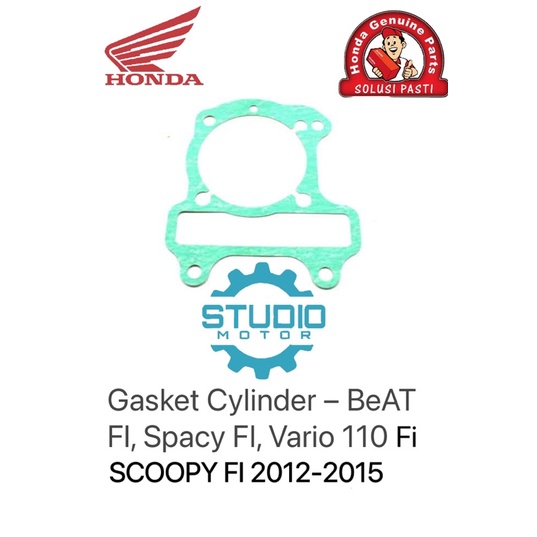 12191GGC900 Perpak Paking Gasket Block Blok Cylinder Beat FI Spacy FI KZL Vario 110 FI K46 Scoopy fi K16 STATER KASAR