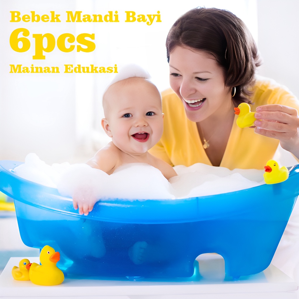 Bebek Bebekan Mainan Mandi Bayi | Bebek Karet | Mainan Anak 1 Tahun | Permainan Bayi Lucu | Kado Ulang Tahun Bayi