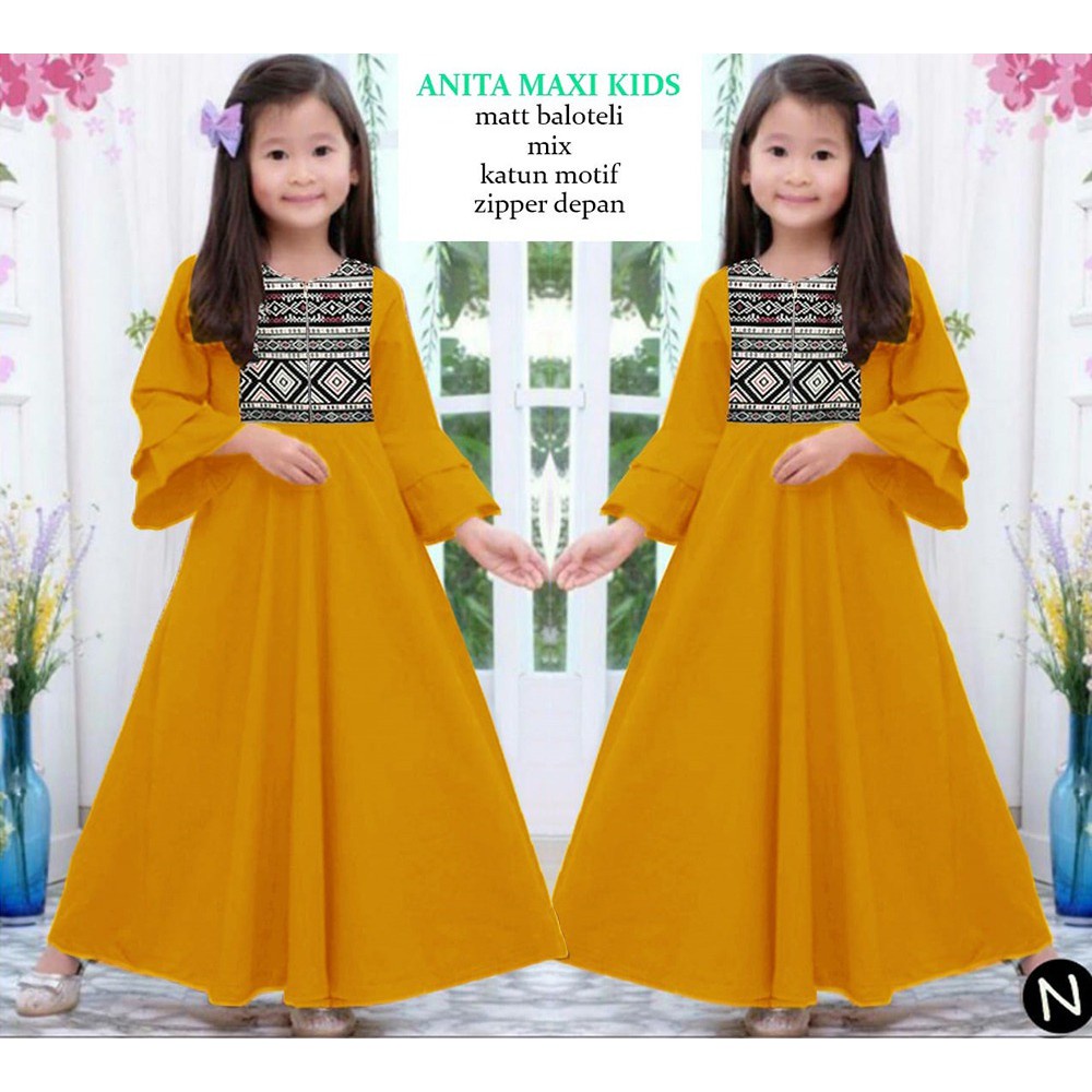 PIK - Maxi Anita Kids (7-10 Tahun) / Pakaian Muslim Anak / Maxi Anak
