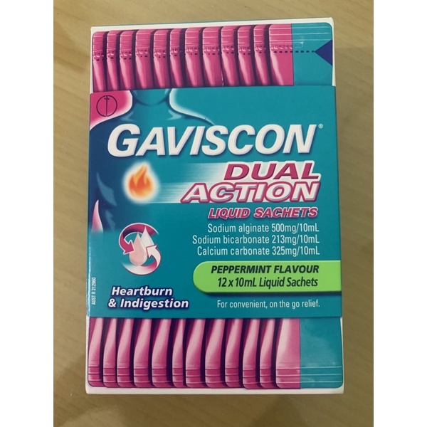 Gaviscon dual action 12 sachet