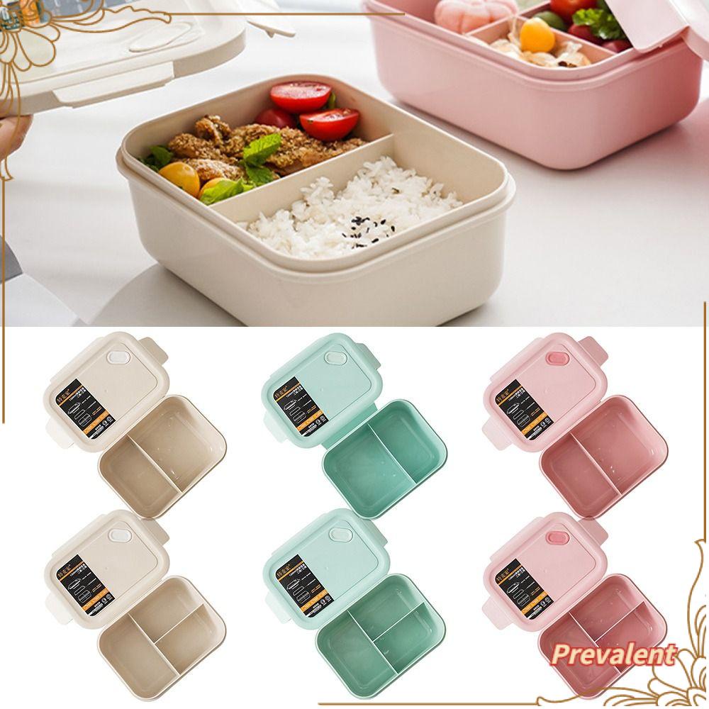 Preva Lunch Box Anti Bocor Untuk Pelajar Pekerja Kantor Dengan Sendok Wadah Makanan