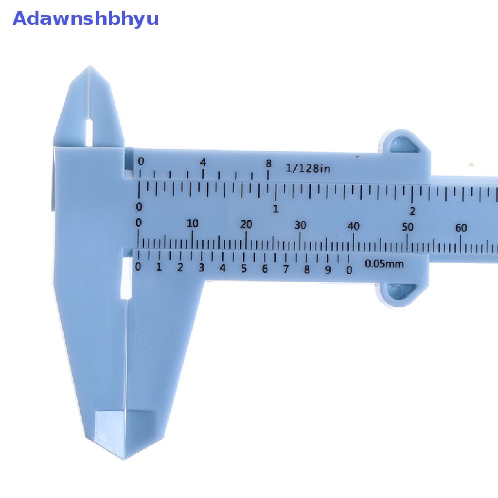 Adhyu 0-150mm double rule scale Plastik Vernier caliper Ukur Siswa Alat Penggaris ID