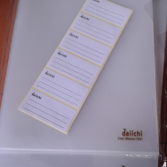 

TERJAMIN 12 PC MAP L DAIICHI CLEAR SLEEVES 9001 A4 Code 5151