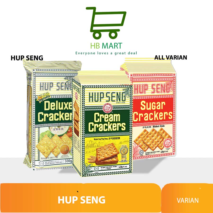 

HUP SENG CREAM CRACKERS 428GR / SUGAR CRACKER