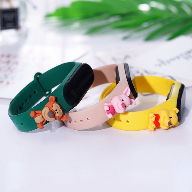 Strap Xiaomi Band Kartun Lucu Untuk Mi Band 3 4 5 6 Soft Smartwatch Strap M6 M7 Replacement Band