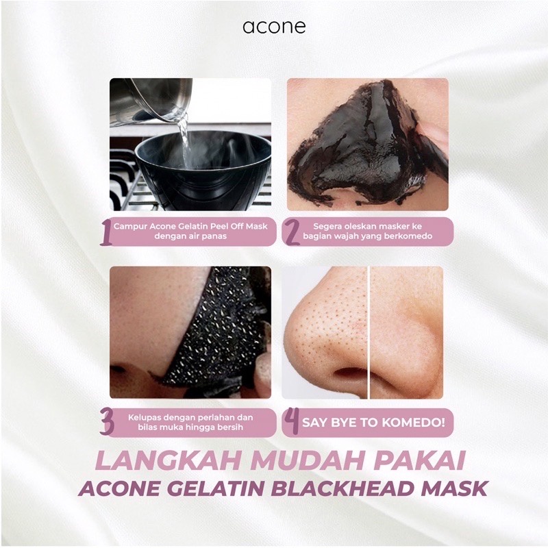 Masker Gelatin Premium Acone BPOM - Masker Komedo Aconeskin 10gr / Masker Acone - Ampuh Angkat Komedo dan Sel Kulit Mati | Aconeskin Non Petal Organik 10 GR - Masker Acone BPOM