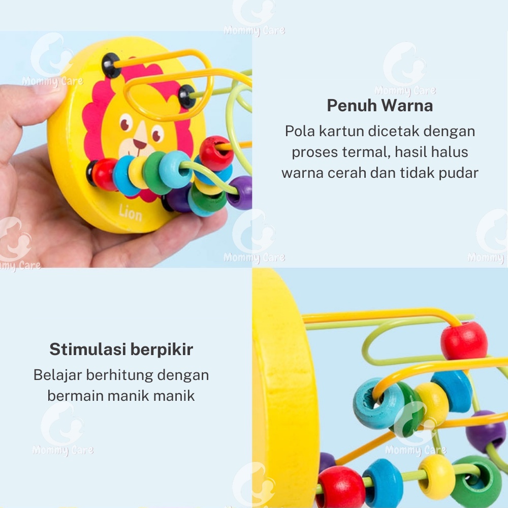 MOMMYCARE MINI ROUND BEAD/ MINI ROUND BEADS / MAINAN ALUR KAWAT KECIL / MINI WIREMAZE GAME / MAZE