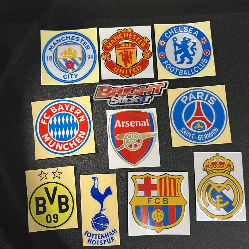 Sticker Stiker LOGO CLUB BOLA cutting