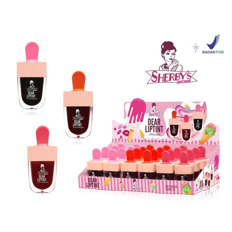 [ SATUAN ] SHERBY'S DEAR LIPTINT 8009 BPOM