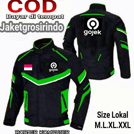 Jaket Gojek Hitam Waterprof