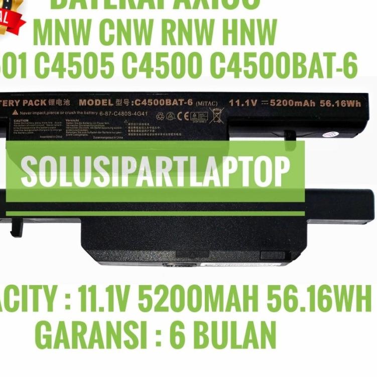 EXCLUSIVEBATERAI AXIOO MNW CNW RNW HNW ZREX SKY LM C4800 C4801 C4500 C4501 C4505 C4500-BAT6 ORI|SQ4