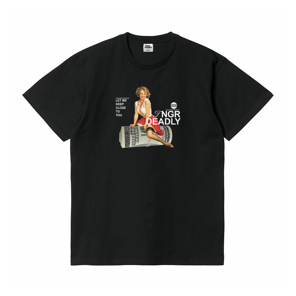 Kaos Distro TNGR Deadly T-Shirt CTY BLACK Tees / Baju pria wanita