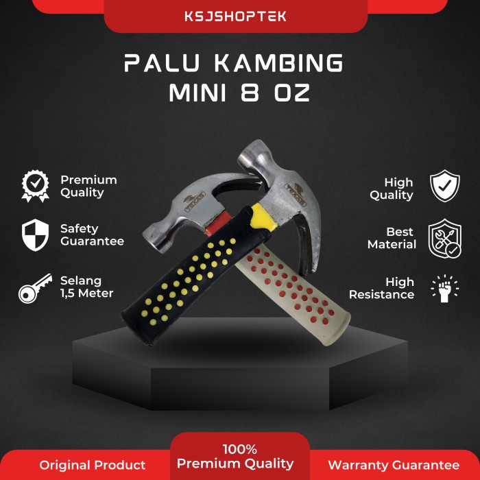 Palu Kambing Mini Texas 8 OZ Mini Claw Hammer