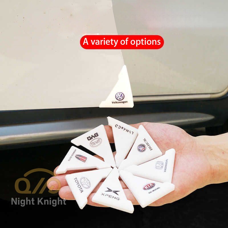 Untuk Volkswage 2PCS/SET Sudut Pintu Mobil Anti-Tabrakan Stiker Pelindung Pintu Mobil Bumper Anti-Tabrakan Pelindung Tabrak Mobil Bar Anti-Gosok Strip Hias VW Golf Jetta Passat