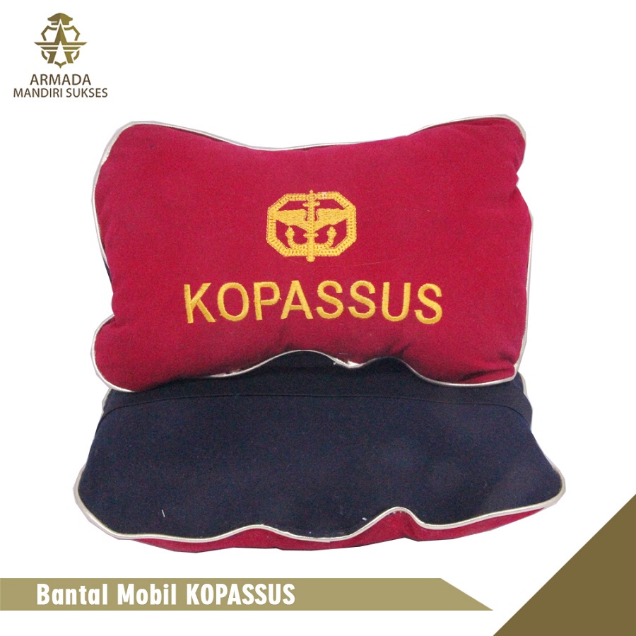 Bantal Mobil Kopassus - Bantal Leher Kopassus