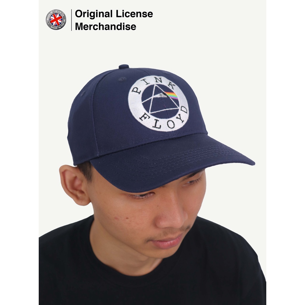 Hat Topi Baseball Cap Casual Pria Wanita Hitam Dewasa Bordir Import Band Musik PINK FLOYD Original C