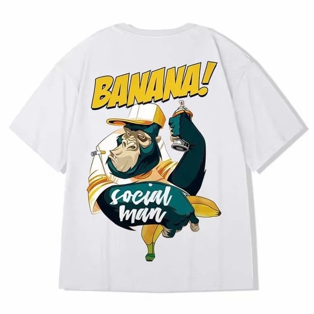 T-Shirt BANANA Kaos Pria Wanita Baju Unisex Bahan katun 24's Ukuran S M L XL XXL XXXL