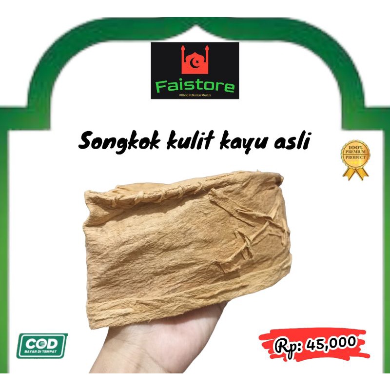 PECI KULIT KAYU ASLI/SONGKOK HABIB BAHAR