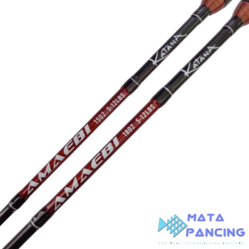Joran sambung katana amaebi 150 180 line 5-12 lb carbon solid joran pancing galatama