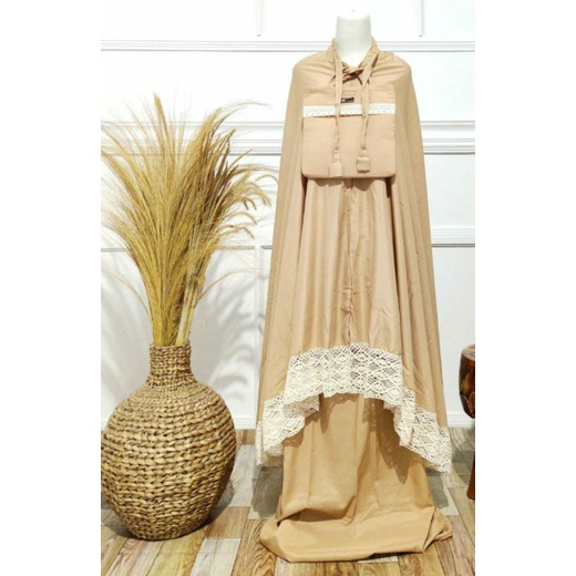Mukena Katun Rayon Renda Besar