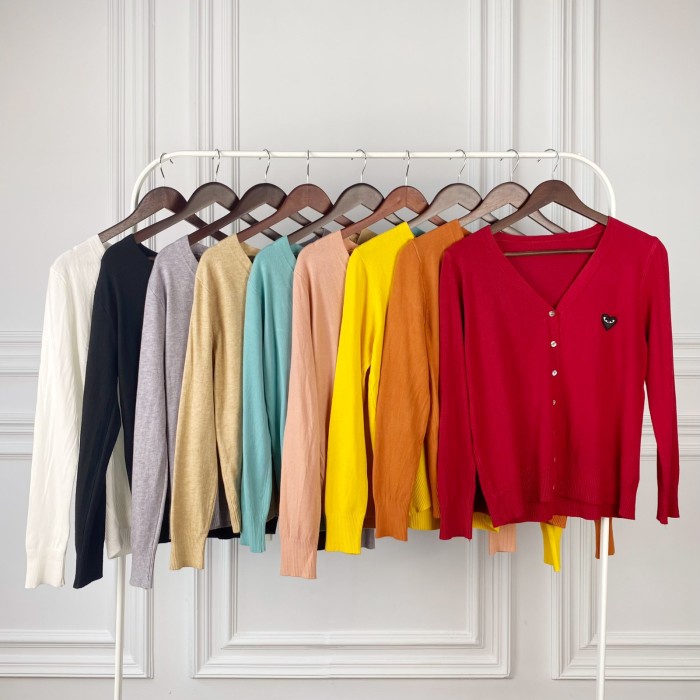 Cardigan Rajut Play CDG