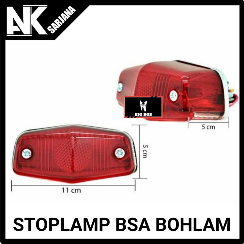 STOPLAMP BSA STOPAN BSA LAMPU STOP BELAKANG HONDA CB 100 CB 125