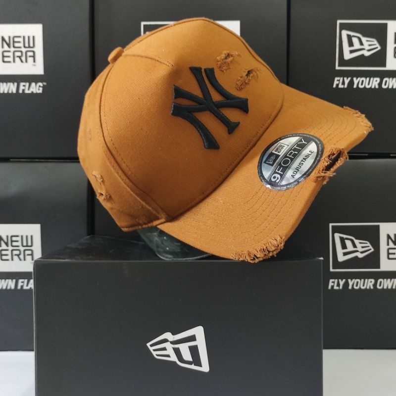 Topi NY RIPPED Hat Damage Kualitas Import - Topi Distro Premium