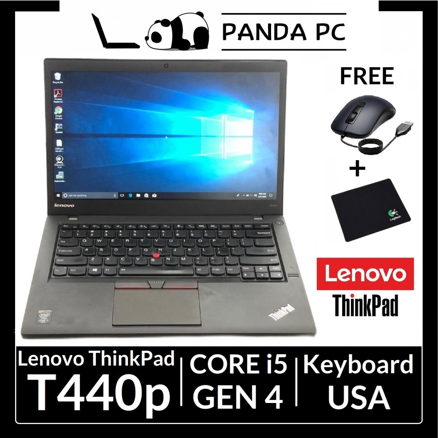 Laptop Lenovo ThinkPad T440p - Intel Core i5 Gen 4 - Second Termurah