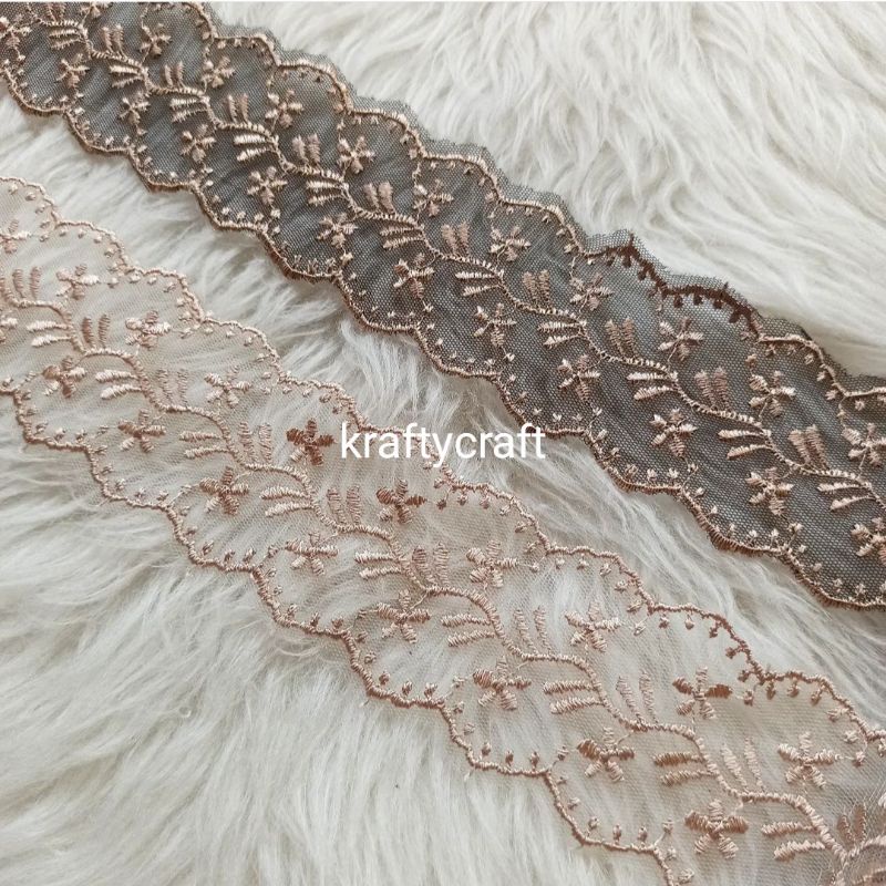 renda NL3394 tile tule tulle tyle thule thile tille thyle bordir harga per roll