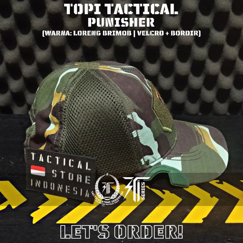 Topi Coak Tactical Loreng Brimob