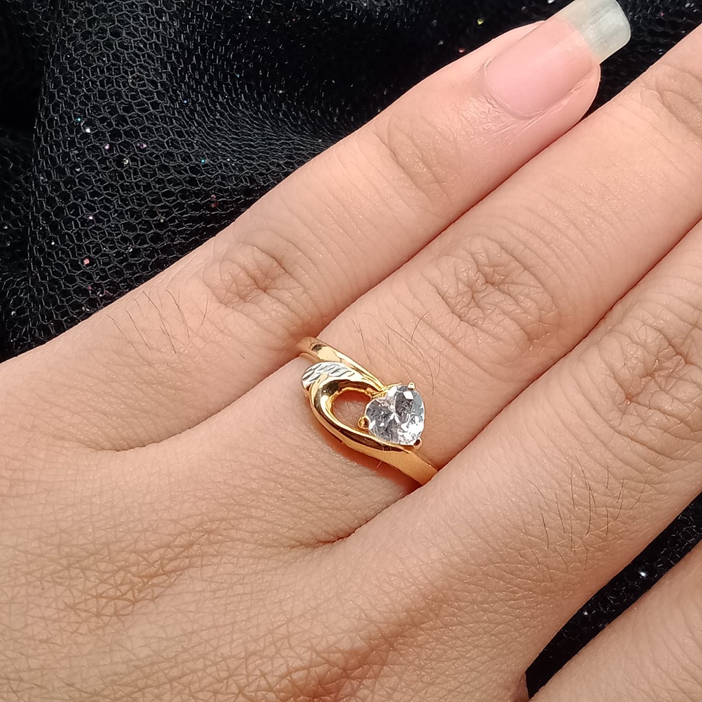 Cincin emas 17K - 1.75 gr kadar 750 - 3931