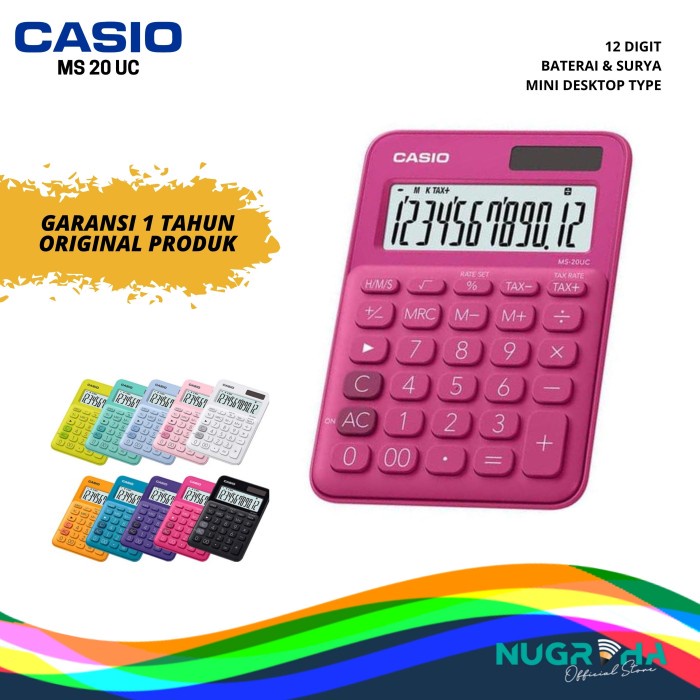 

OBRAL CASIO KALKULATOR MS 20 UC