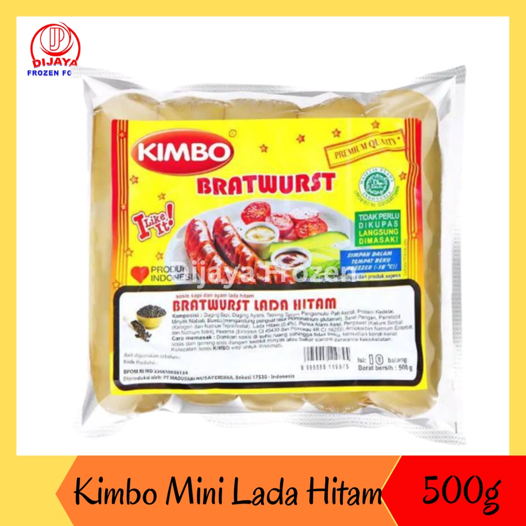 

Kimbo Sosis Mini Lada Hitam 500gr