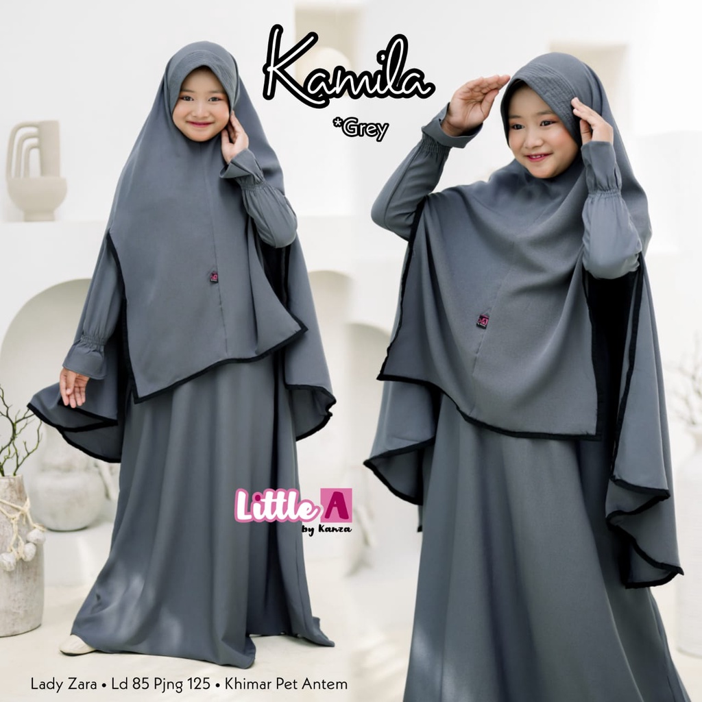 Kamila Gamis Muslim Syari Anak Kids Original Produk By Little A