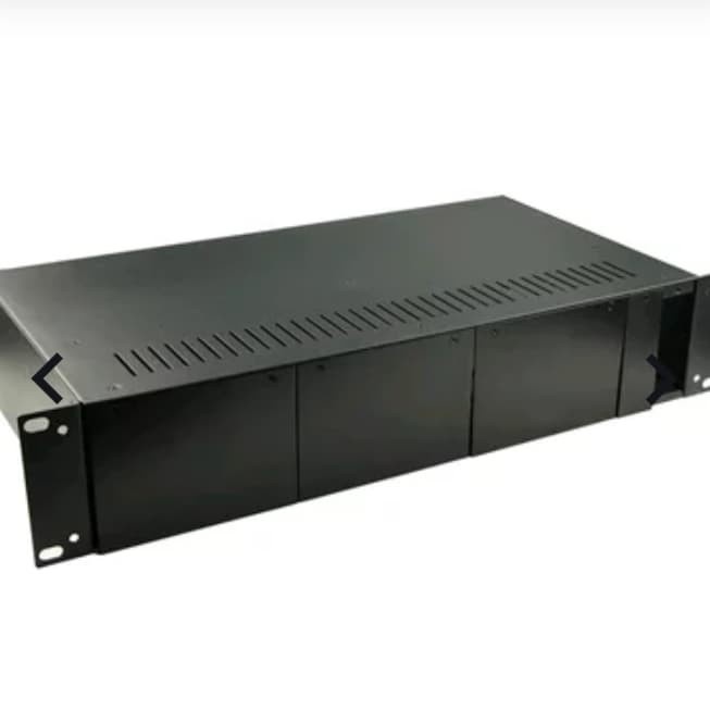 Casing Rackmount media converter 14 port dobel power supply