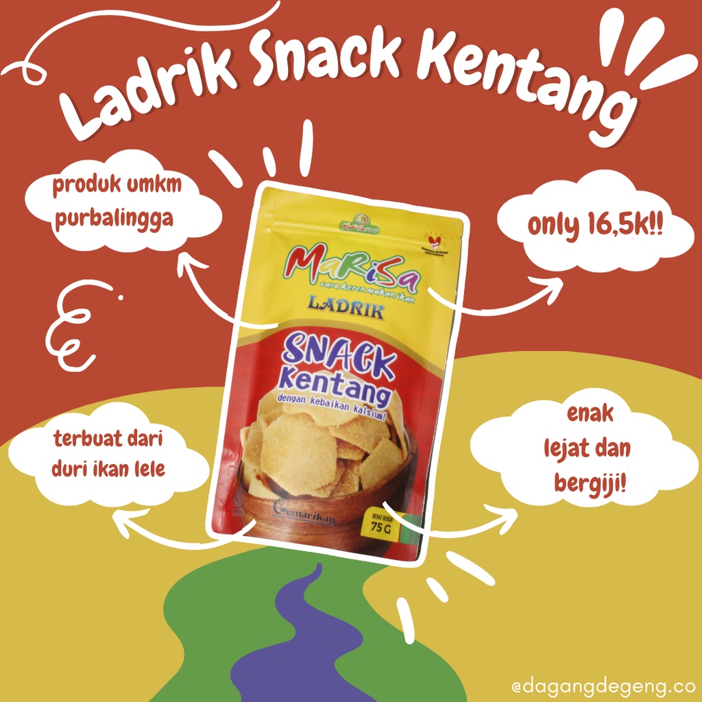 

Ladrik Snack Kentang Olahan Ikan Lele [Marisa Food]