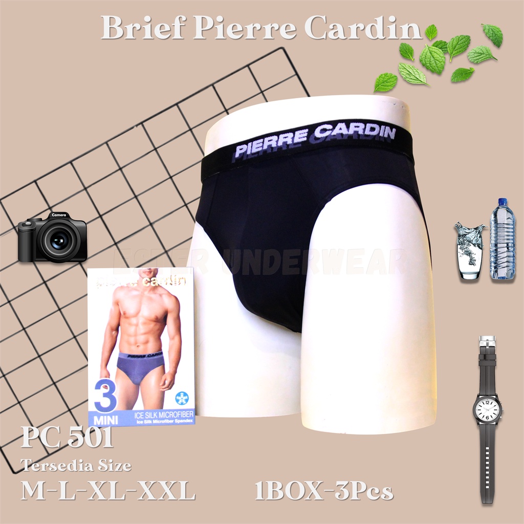 Pierre Cardin Celana Dalam Pria PC 501 1 Box isi 3Pcs