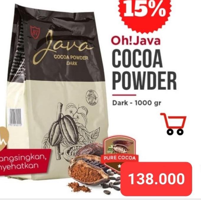 

Quality Control✅Oh!JAVA DARK Cocoa Powder 1000g Dark Chocolate| ASLI (Bukan Repack)|SQ9