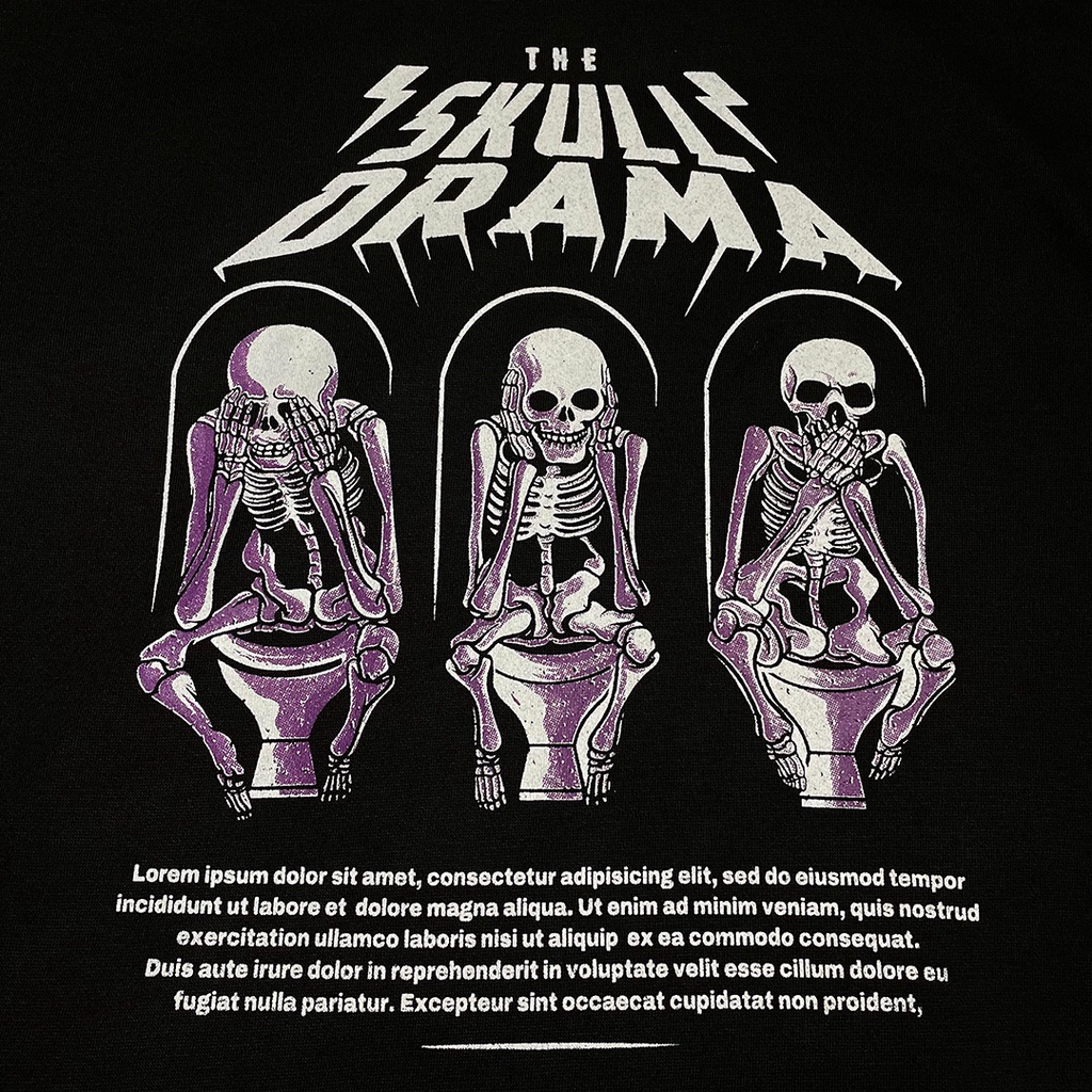 Oversize T-Shirt &quot; SKULL DRAMA &amp; TUPAK SHAKUR &quot;