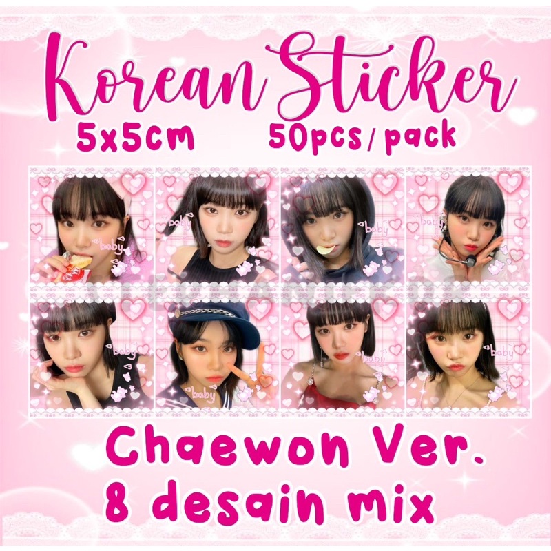 

[ VOL 4 ] LE SERAFIM STICKER DECO PINK CORE KOREAN KPOP MAILS ALA SELLKOR SCRAP BOOK DECO CUTE 5x5 FREE CUSTOM REQUEST