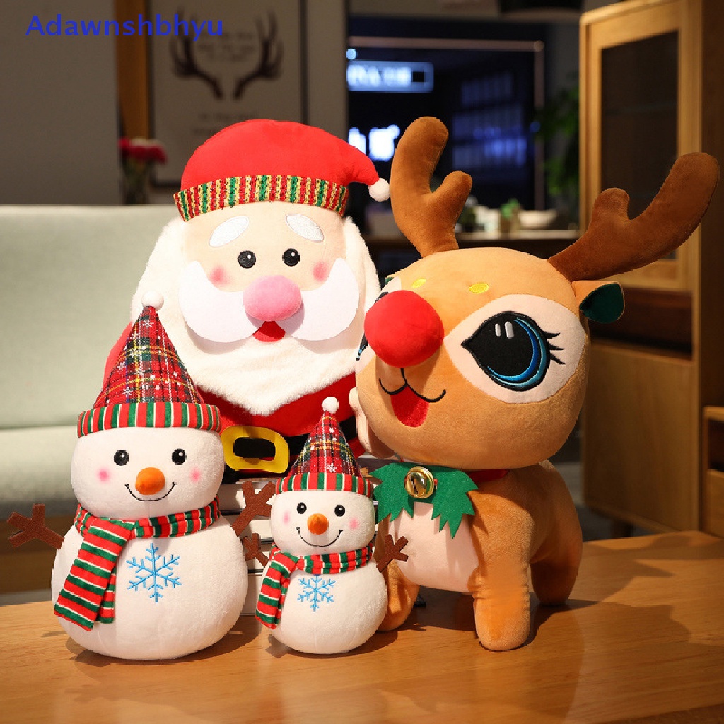 Adhyu Indah Santa Claus &amp; Elk Snowman Mainan Mewah Boneka Boneka Hadiah Natal ID