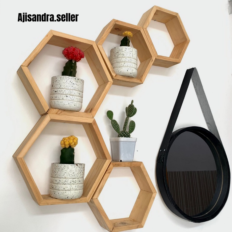 Cermin Gantung Dinding Aesthetic Bundar Bulet Bulat Frame Tebal Perlengkapan Dekorasi Dinding Kamar Tidur Cewek Ruang Tamu Toilet Mandi Rumah Motif Kayu Aestetik Estetik Vintage Diameter 35CM Lengkap Tali Kantungan Kulit Sintetis Sabuk Hanging Miror