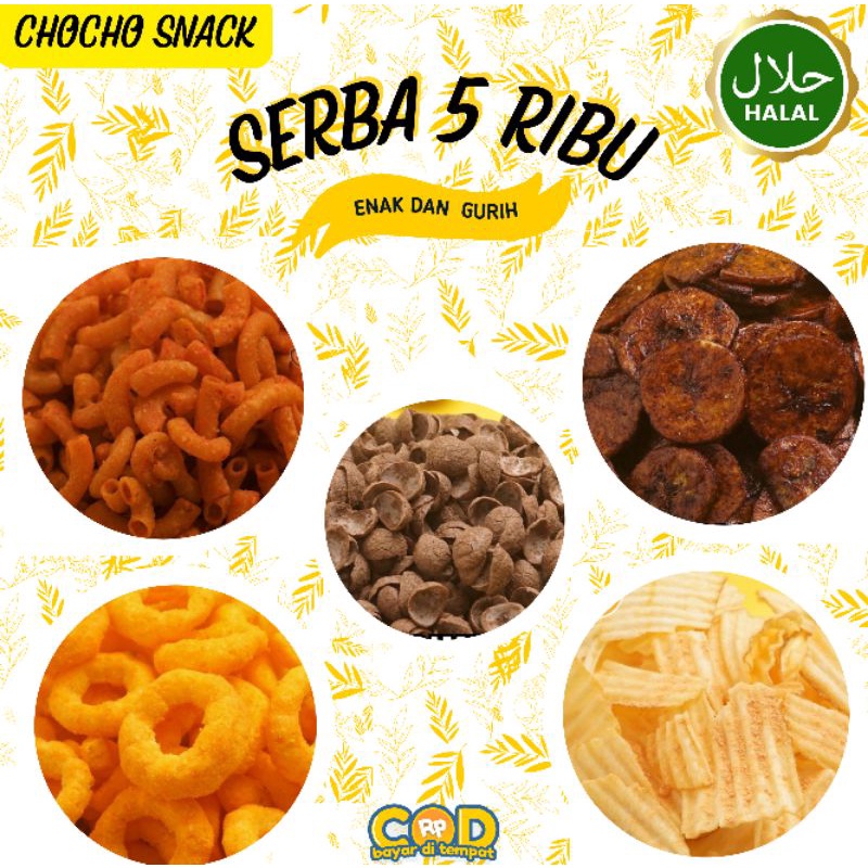 

Aneka Snack Serba 5.000 Bebas Pilih/Cemilan Makanan Ringan Murah