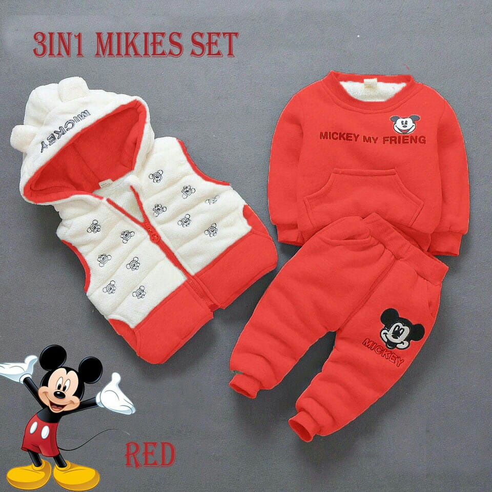 MGC 3IN MIKIES SET RO SETELAN ANAK PEREMPUAN BABYTERY MUDA ASLI IMPORT !!