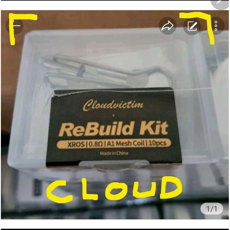 Cloud rbk 0.8 LENGKAP G G2 GK2 caliburn xros nano baby xlim