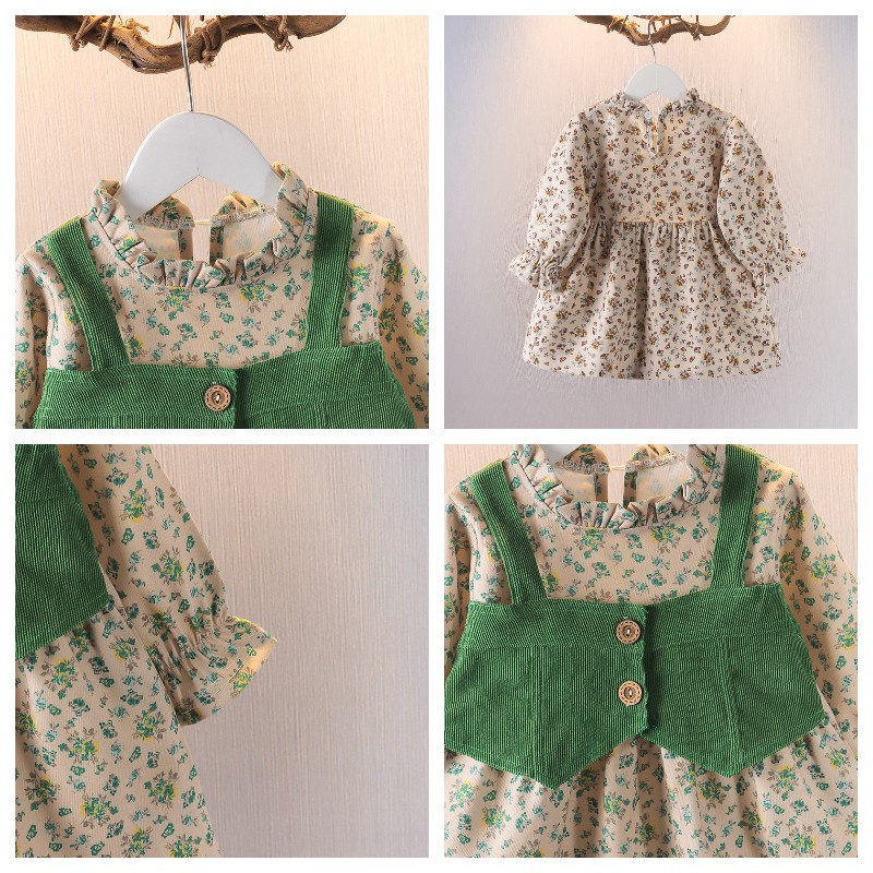 Dress Bayi Perempuan TSABINA Baju Fashion Anak Bayi Perempuan 6 bulan - 3 tahun Korean Style Import