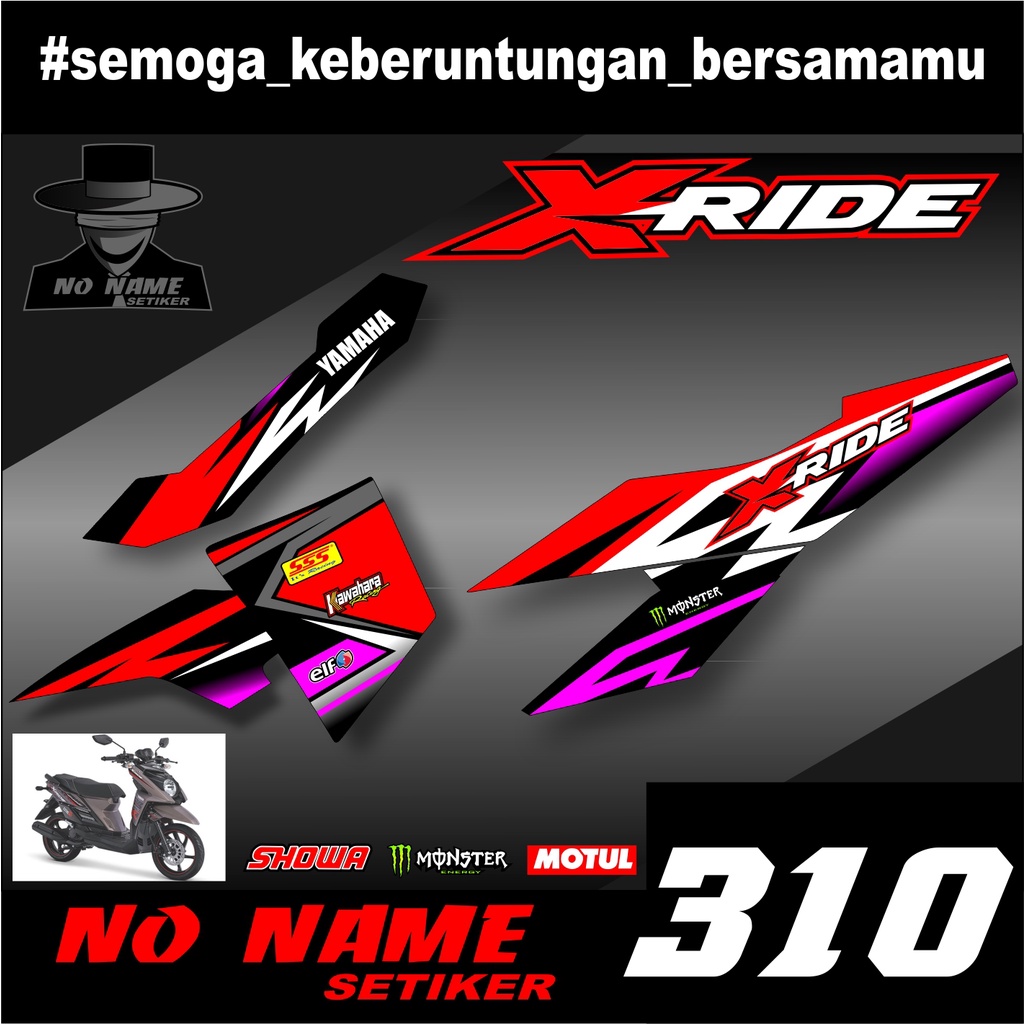 Striping X Ride(310)2013 2014 2015 2016 2017 2018 2019 stiker stricker setiker